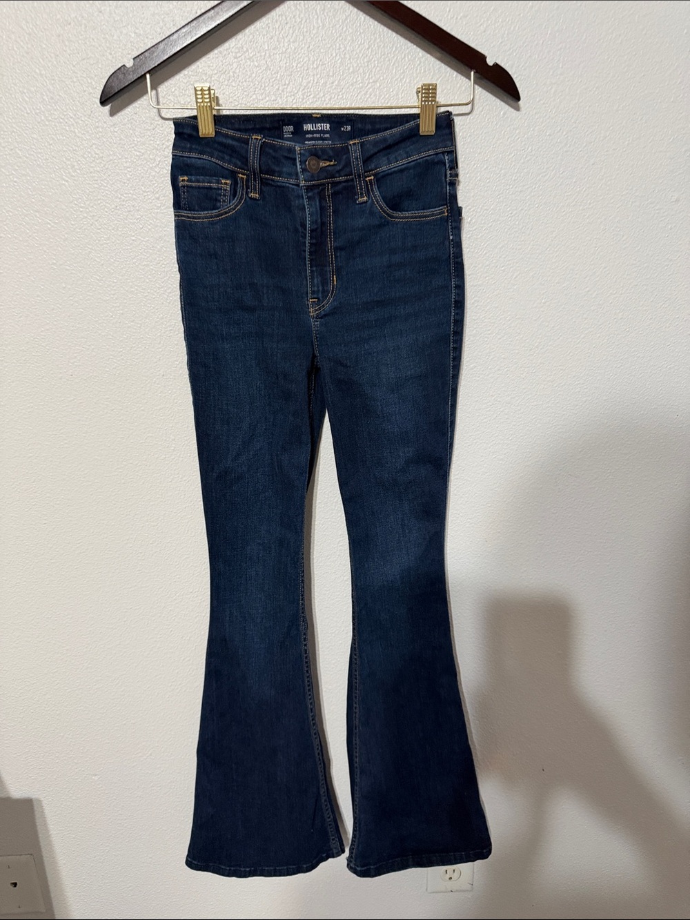Hollister Dark Indigo Flare Jeans